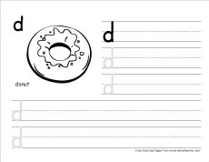 how to write small d prctice sheet