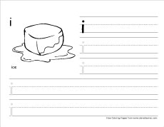 how to write small i prctice sheet