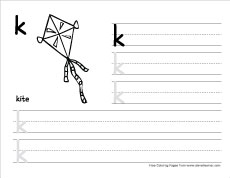 how to write small k prctice sheet