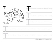 How to write big t writing sheet