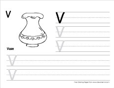 How to write big v writing sheet