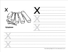 How to write big x writing sheet