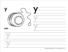 How to write big y writing sheet