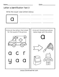 Children alphabet identification activities 