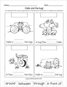 Great preschool prepositions worksheets