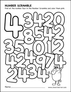 number scramble coloring sheets