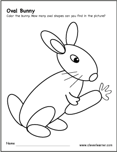 oval shape matching pairs worksheet
