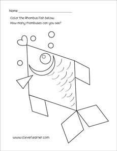 Diamond shape for preschool