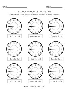 fifteen minutes to the time
