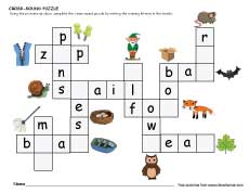 Mid sounds worksheet for kindergarten children