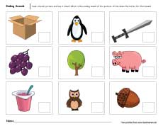 Free ending sounds printables for homeschool