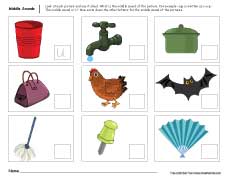 middle sounds activity for preschool teachers