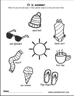 summer activity worksheets